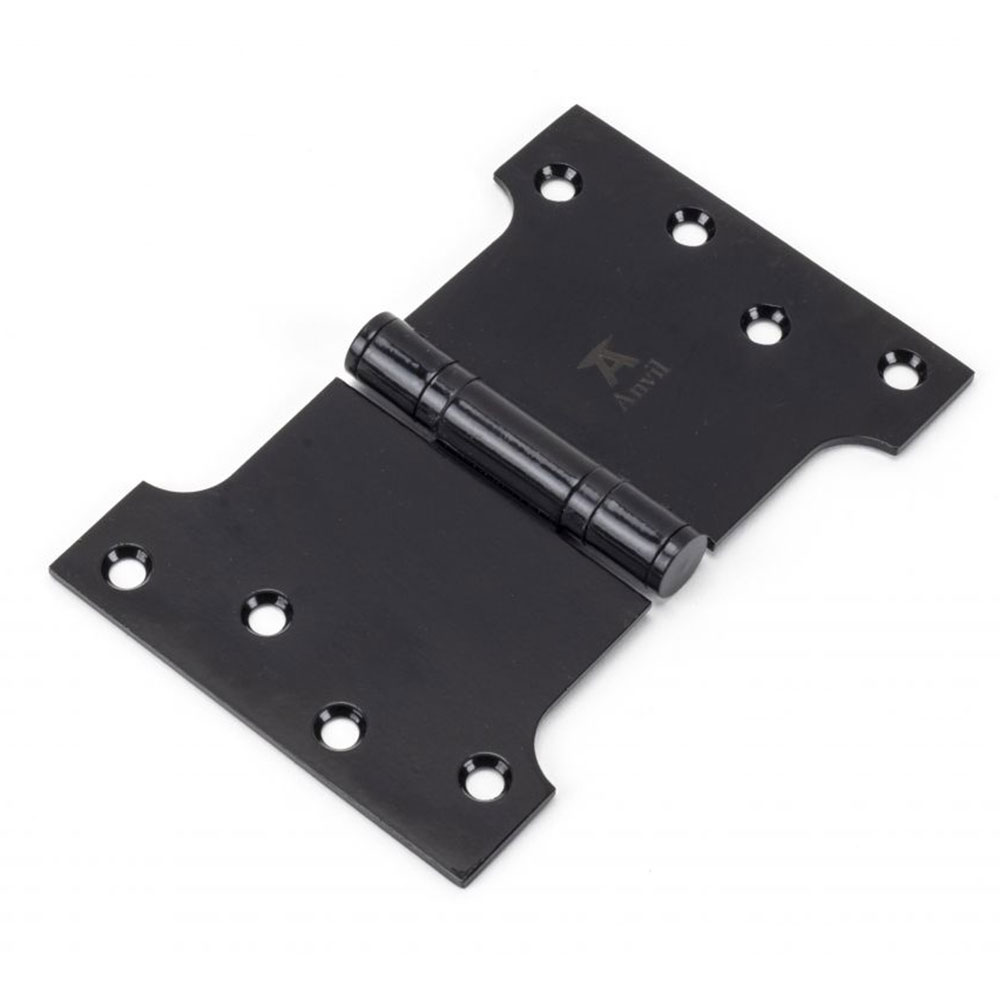 From the Anvil 4 Inch (102mm x 152mm) Parliament Hinge (Sold in Pairs) - Black